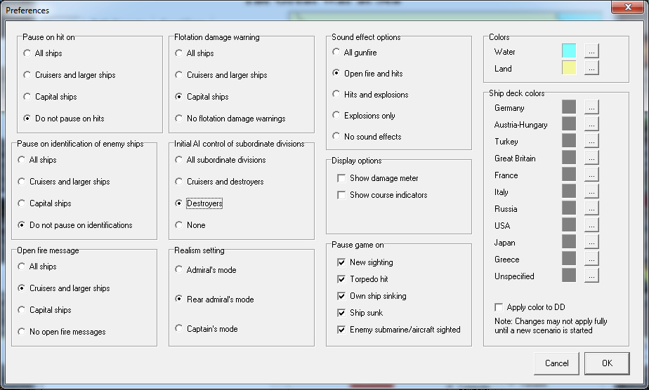 Plenty of Options to Tweak
